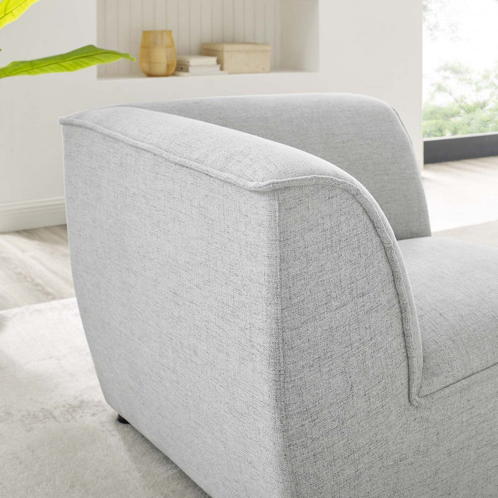 Comprise Corner Sectional Sofa Chair, Light Gray