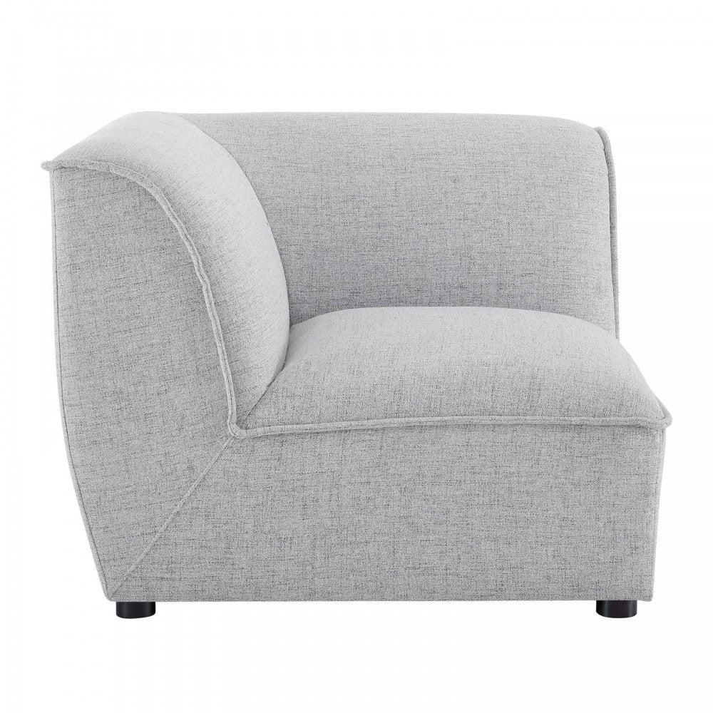 Comprise Corner Sectional Sofa Chair, Light Gray