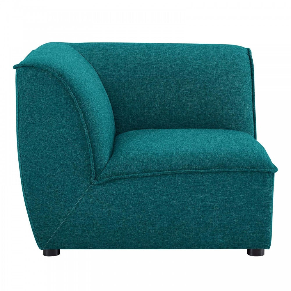 Comprise Corner Sectional Sofa Chair, Teal