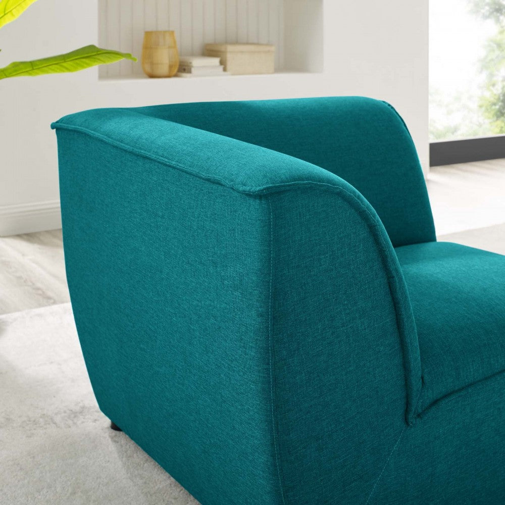 Comprise Corner Sectional Sofa Chair, Teal