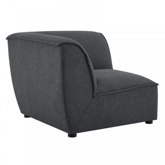 Comprise Corner Sectional Sofa Chair, Charcoal