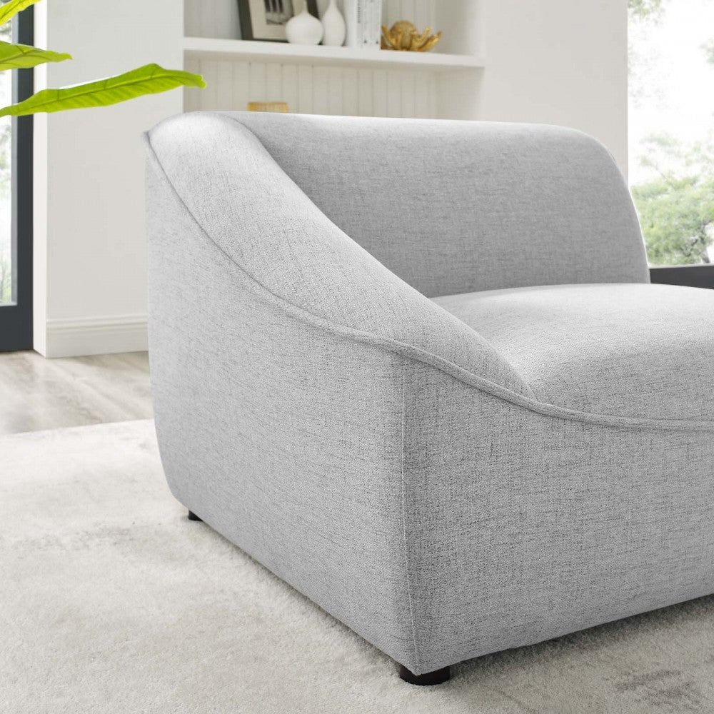 Comprise Left-Arm Sectional Sofa Chair, Light Gray