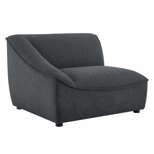 Comprise Left-Arm Sectional Sofa Chair, Charcoal