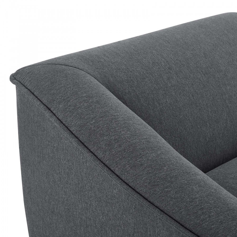 Comprise Left-Arm Sectional Sofa Chair, Charcoal