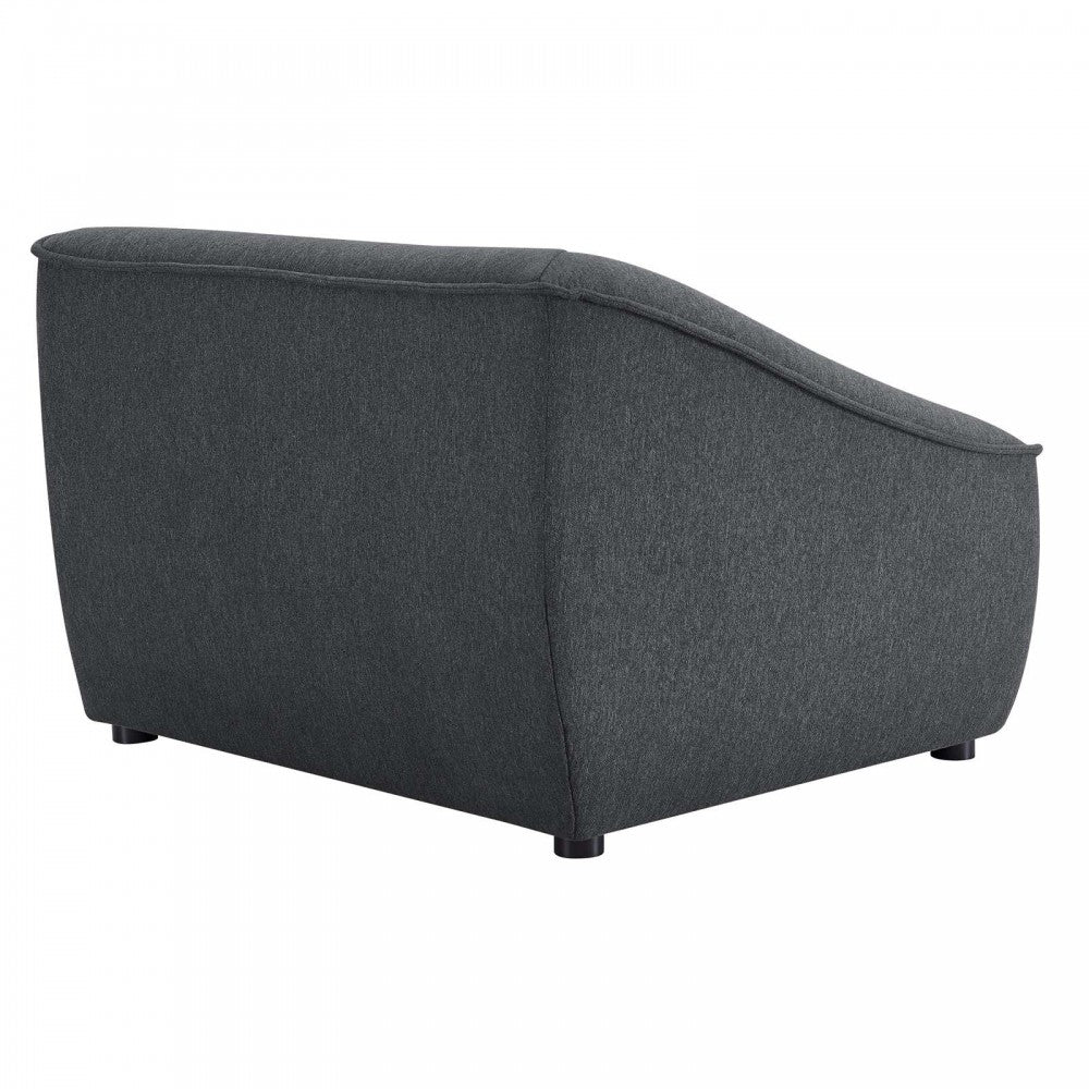 Comprise Left-Arm Sectional Sofa Chair, Charcoal