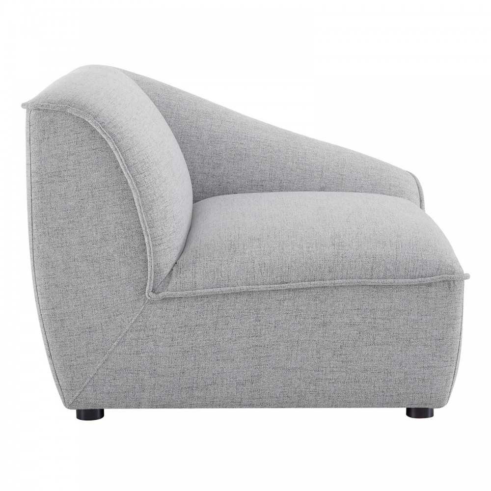 Comprise Right-Arm Sectional Sofa Chair, Light Gray