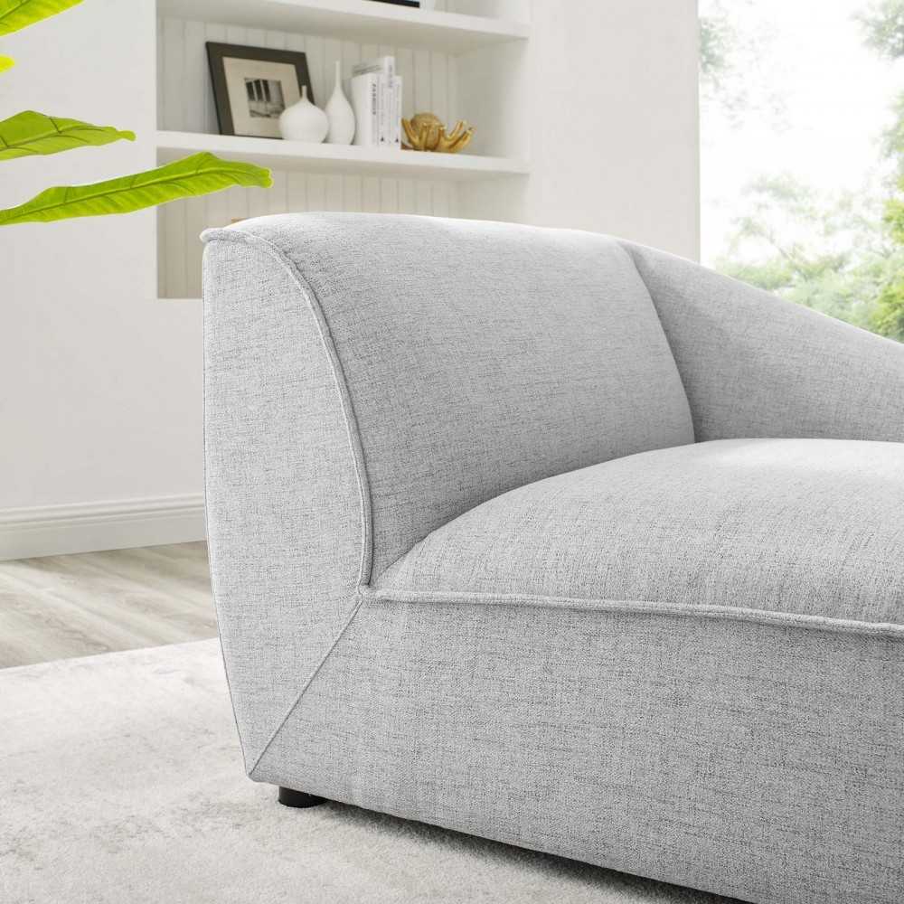 Comprise Right-Arm Sectional Sofa Chair, Light Gray