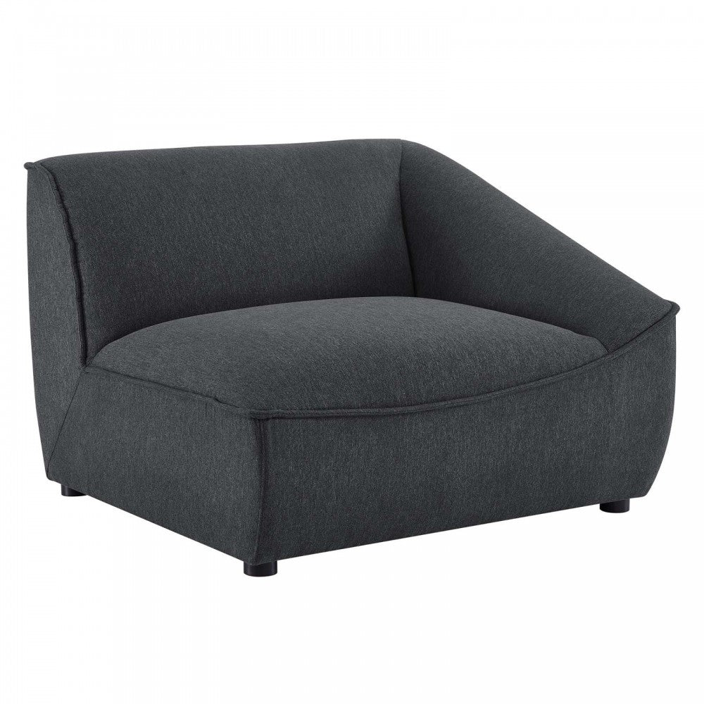 Comprise Right-Arm Sectional Sofa Chair, Charcoal