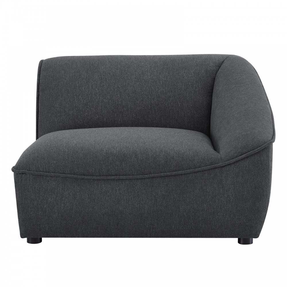Comprise Right-Arm Sectional Sofa Chair, Charcoal