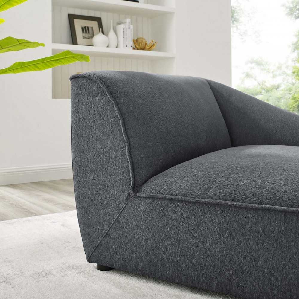 Comprise Right-Arm Sectional Sofa Chair, Charcoal