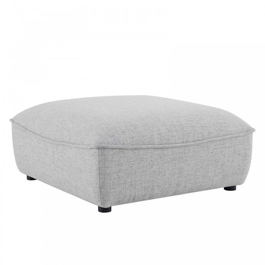 Comprise Sectional Sofa Ottoman, Light Gray
