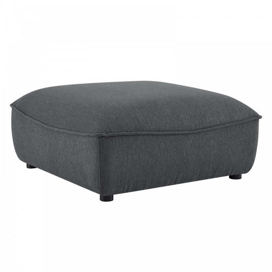 Comprise Sectional Sofa Ottoman, Charcoal
