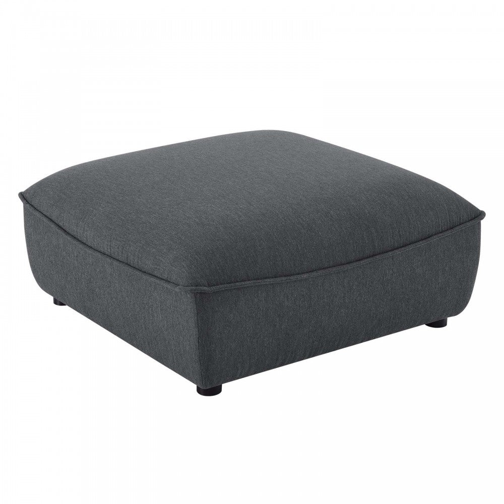 Comprise Sectional Sofa Ottoman, Charcoal