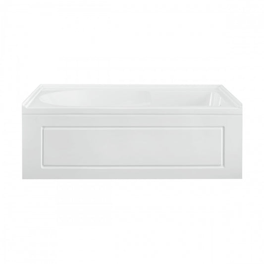Concorde 60x32 Acrylic Glossy White, Alcove, Integral, RH Drain, Apron Bathtub