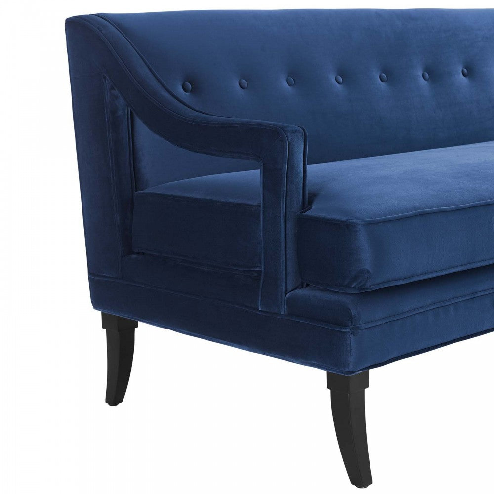 Concur Living Room Set Performance Velvet Set of 2, Navy, EEI-4024-NAV-SET