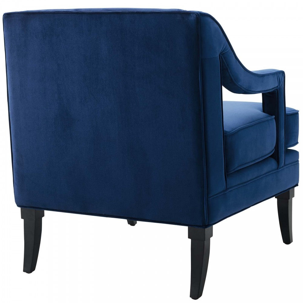 Concur Living Room Set Performance Velvet Set of 2, Navy, EEI-4024-NAV-SET