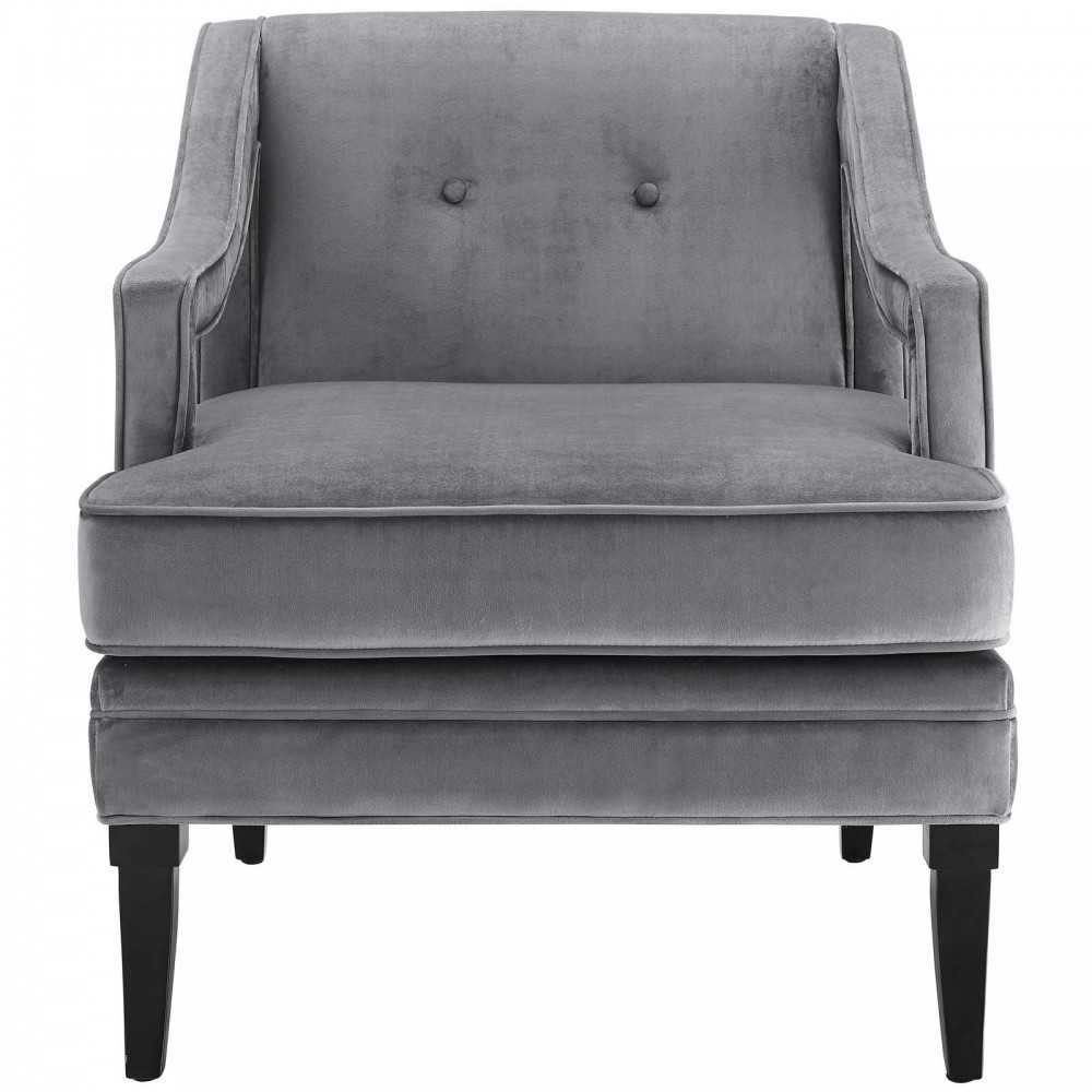 Concur Living Room Set Performance Velvet Set of 2, Gray, EEI-4026-GRY