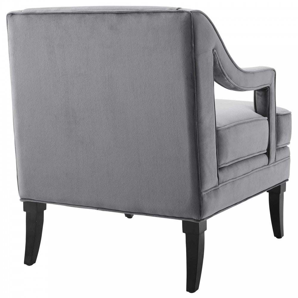 Concur Living Room Set Performance Velvet Set of 2, Gray, EEI-4026-GRY