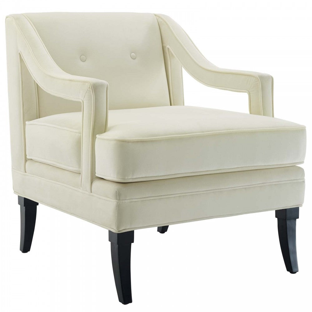 Concur Living Room Set Performance Velvet Set of 2, Ivory, EEI-4026-IVO
