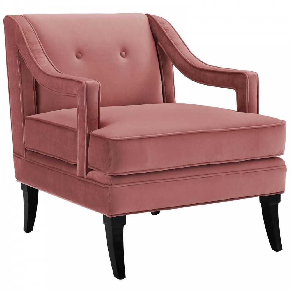Concur Living Room Set Performance Velvet Set of 2, Dusty Rose, EEI-4024-DUS-SET