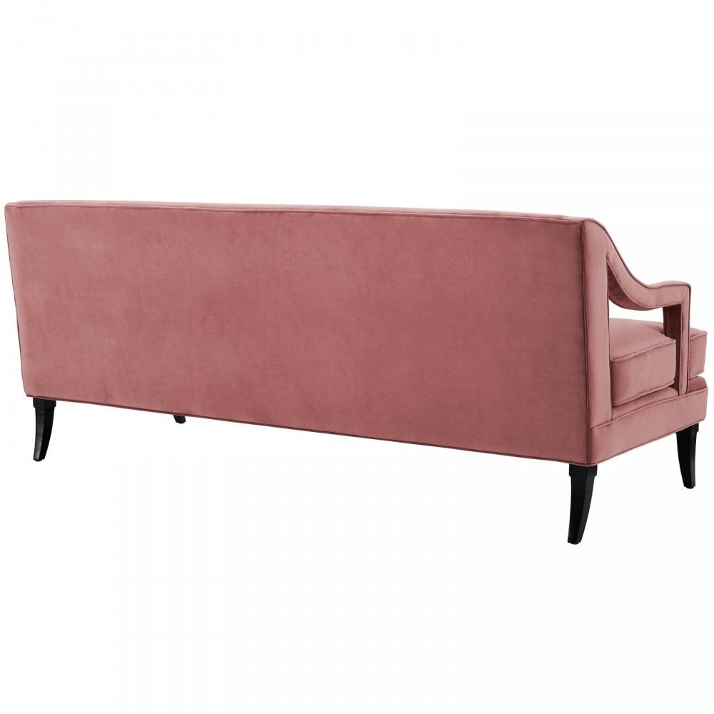 Concur Living Room Set Performance Velvet Set of 2, Dusty Rose, EEI-4024-DUS-SET