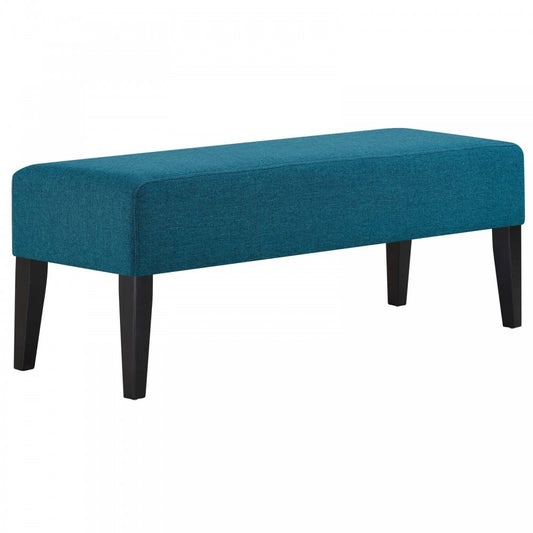 Connect Upholstered Fabric Bench, Teal