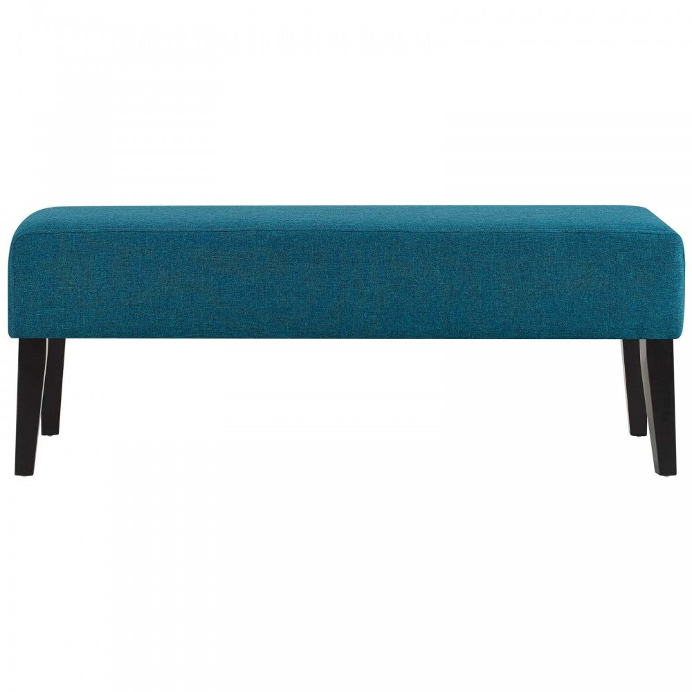 Connect Upholstered Fabric Bench, Teal