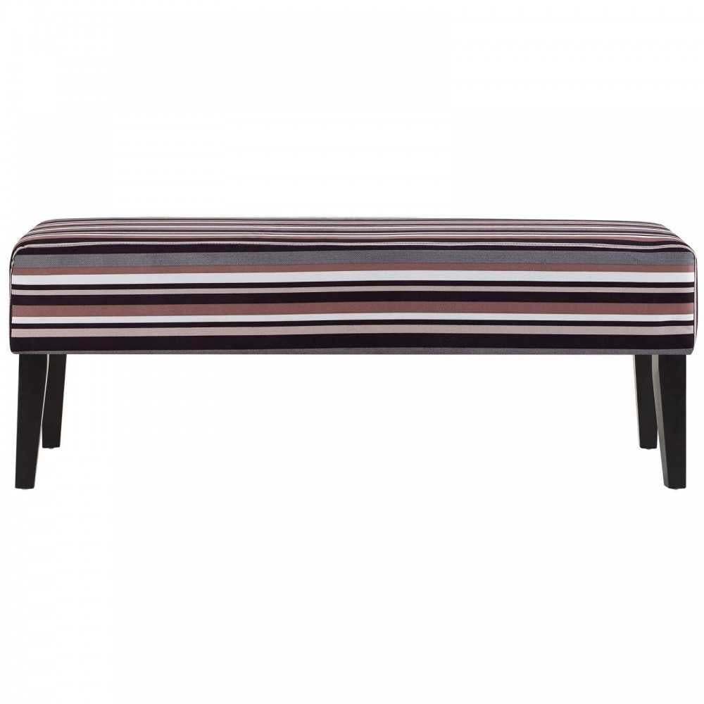 Connect Upholstered Fabric Bench, Stripe