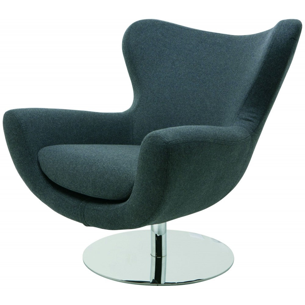 Conner Dark Gray Fabric Occasional Chair