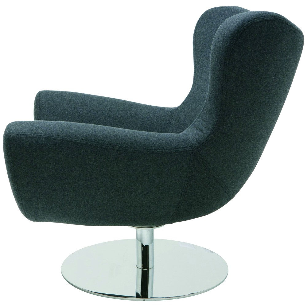 Conner Dark Gray Fabric Occasional Chair