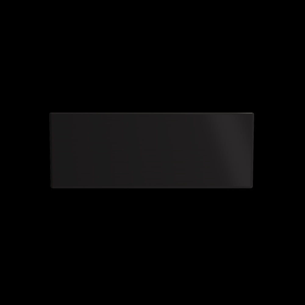 Contempo Step-Rim Apron Front Fireclay 27 in. Single Kitchen Sink in Matte Black