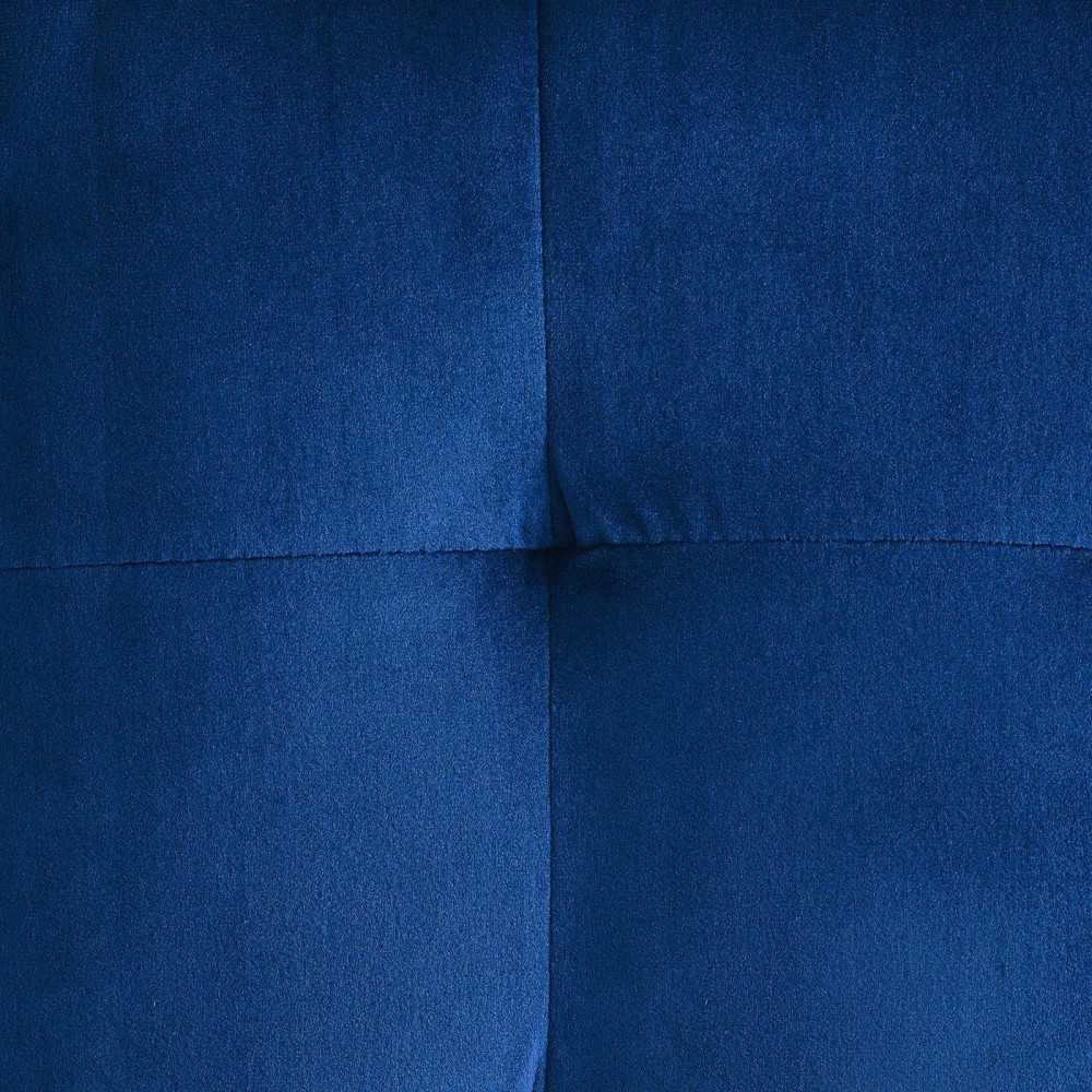 Contour Tufted Cube Performance Velvet Ottoman, Navy