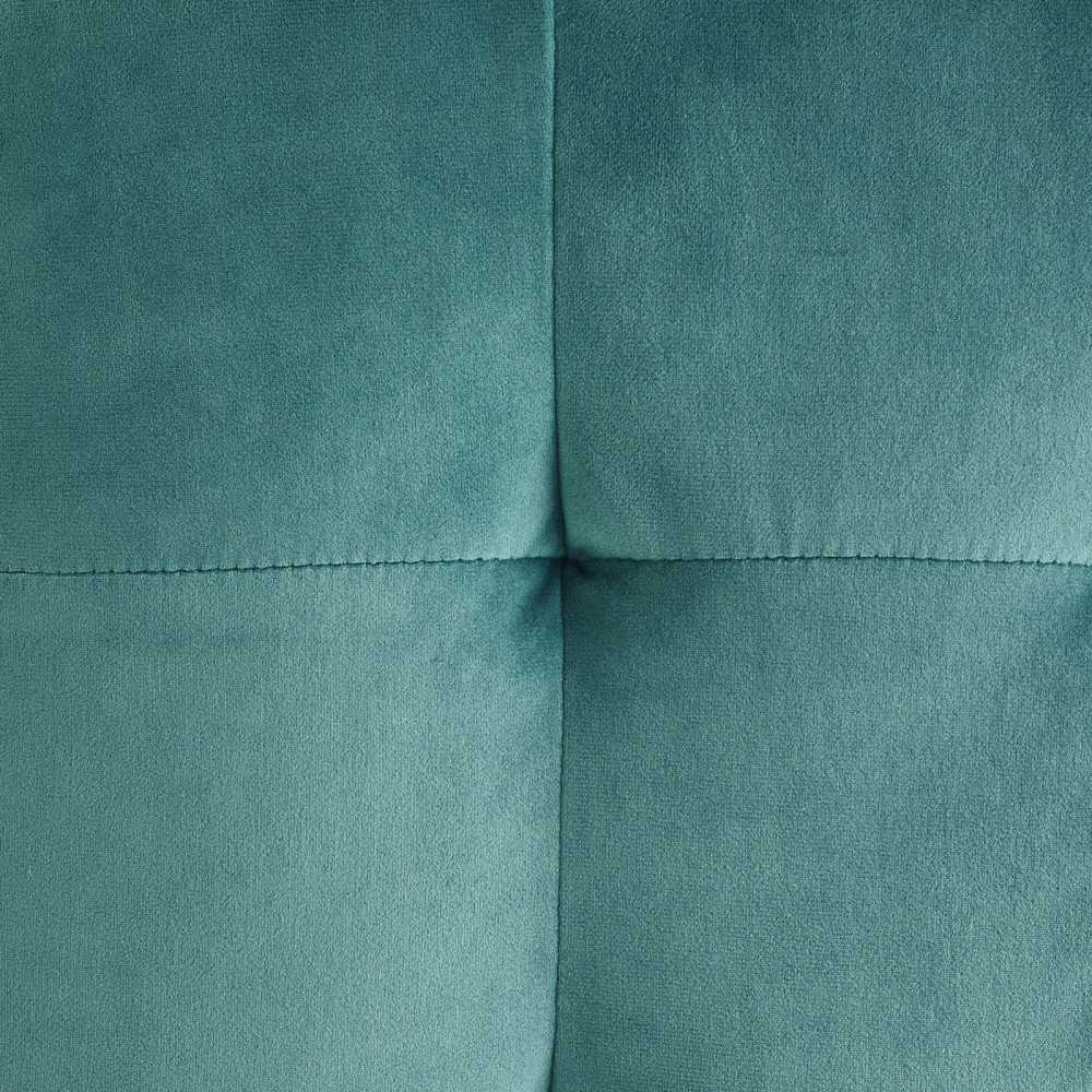Contour Tufted Cube Performance Velvet Ottoman, Teal