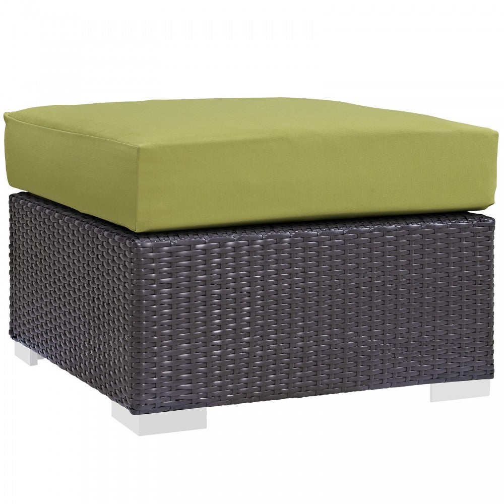 Convene 3 Piece Outdoor Patio Sofa Set, Espresso Peridot, EEI-2174-EXP-PER-SET
