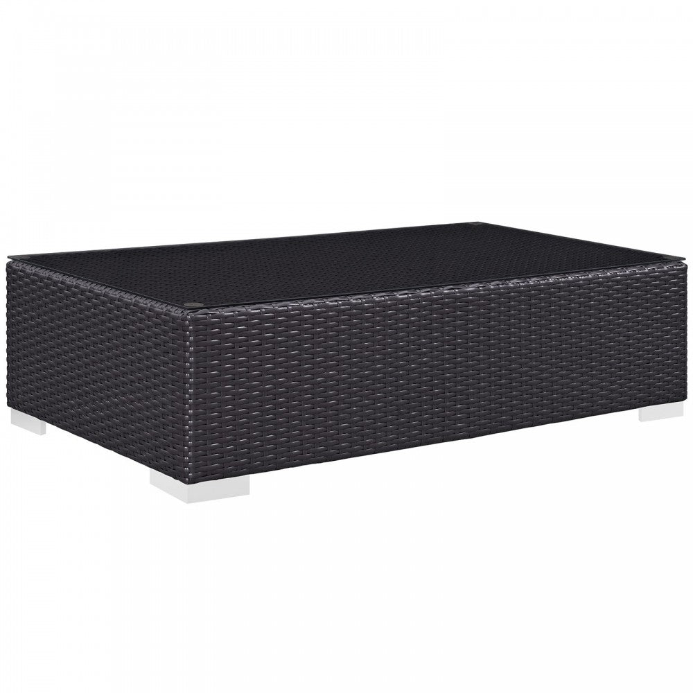 Convene 8 Piece Outdoor Patio Sofa Set, Espresso Peridot
