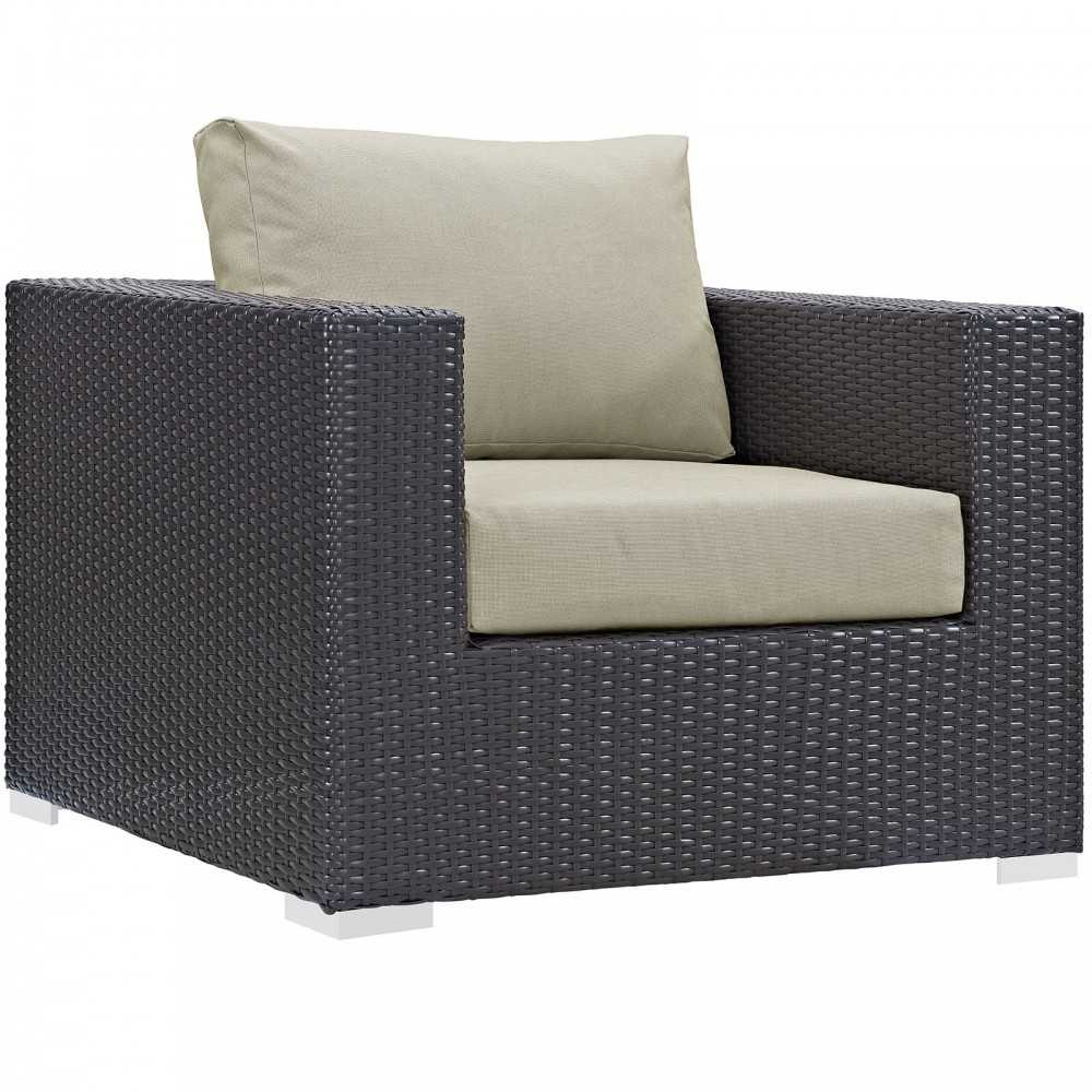 Convene 8 Piece Outdoor Patio Sofa Set, Espresso Beige