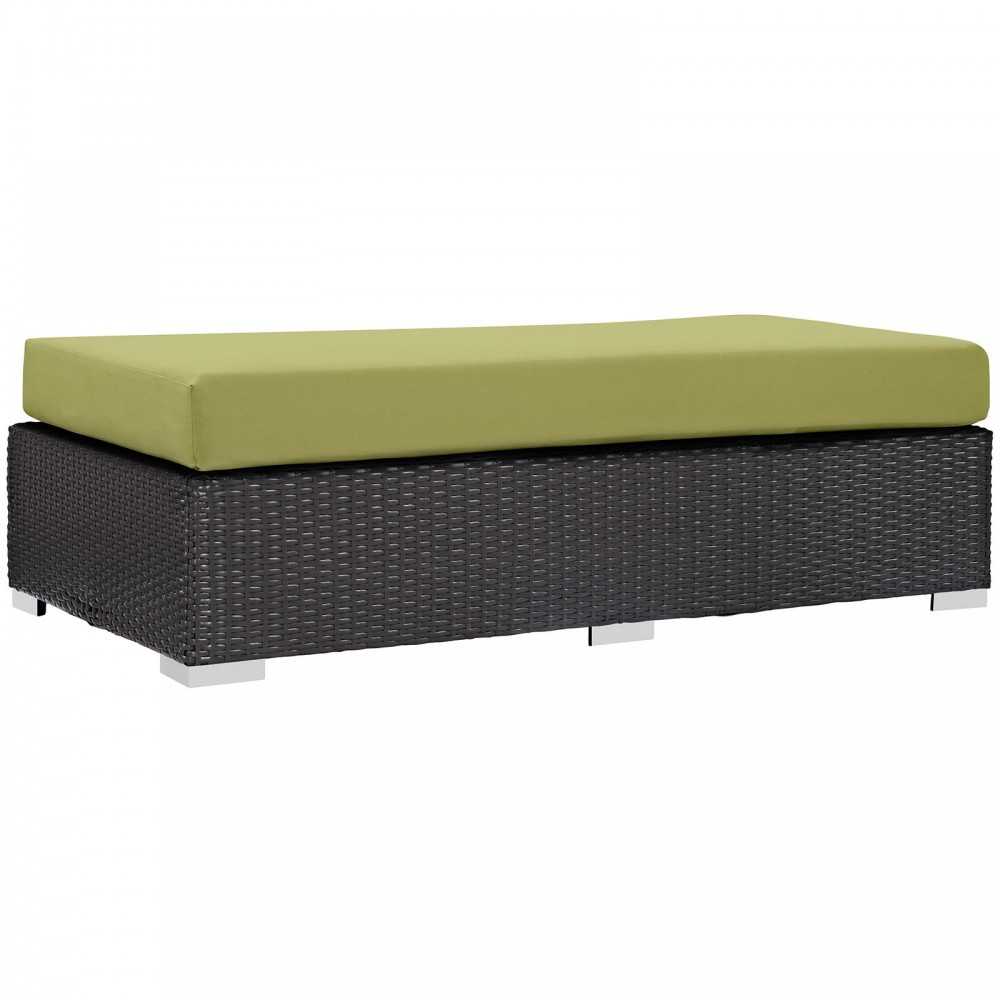 Convene 9 Piece Outdoor Patio Sofa Set, Espresso Peridot, EEI-2161-EXP-PER-SET