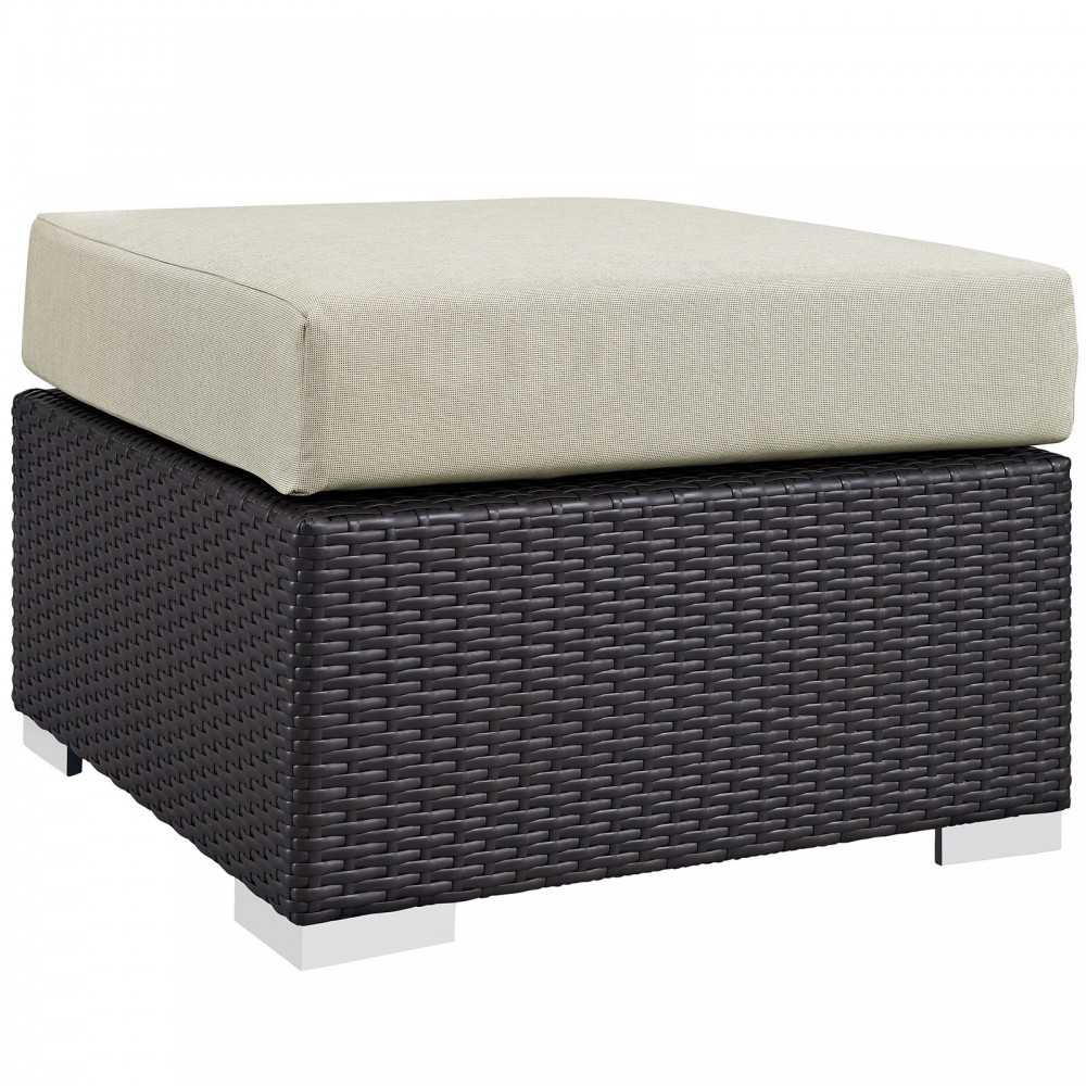 Convene 9 Piece Outdoor Patio Sofa Set, Espresso Beige, EEI-2354-EXP-BEI-SET