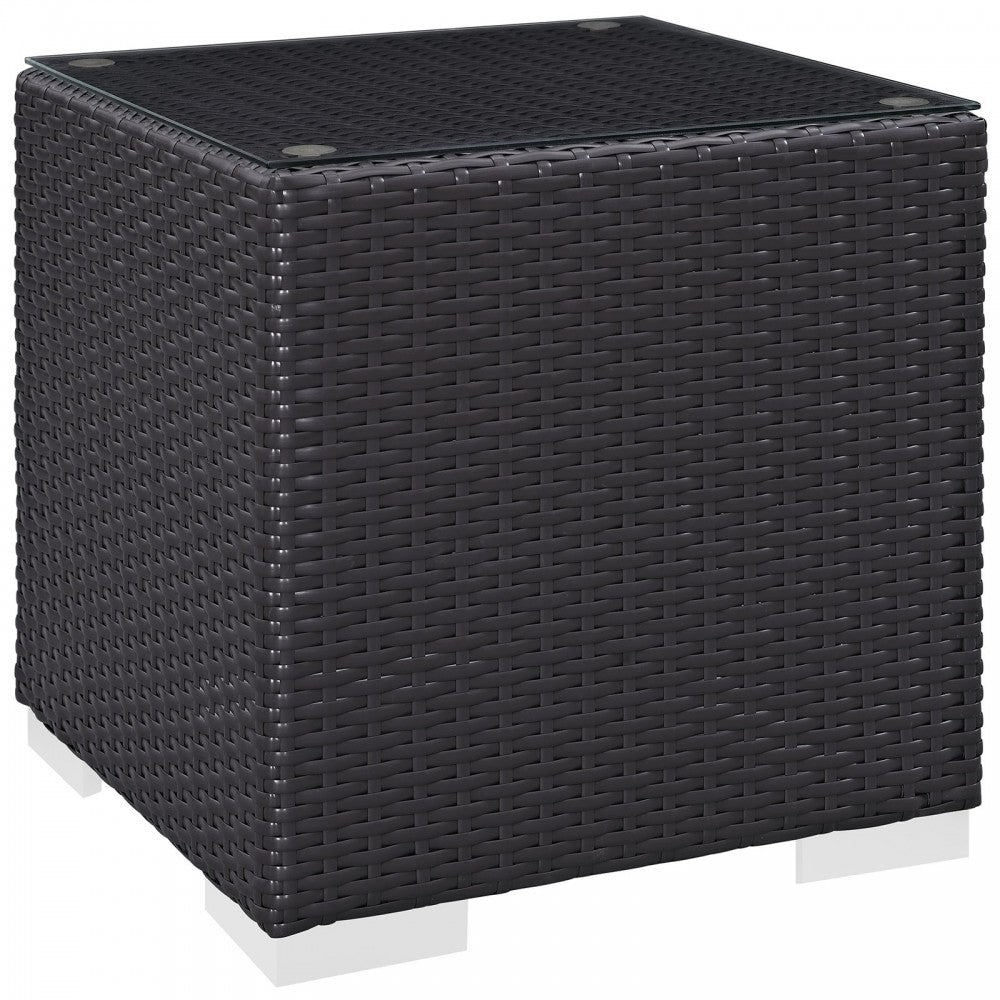 Convene 9 Piece Outdoor Patio Sofa Set, Espresso Mocha, EEI-2354-EXP-MOC-SET