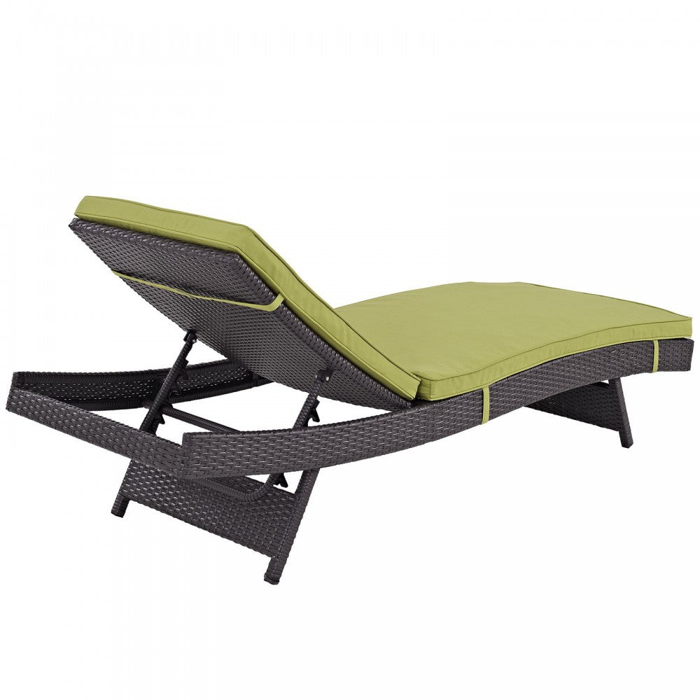 Convene Chaise Outdoor Patio Set of 2, Espresso Peridot