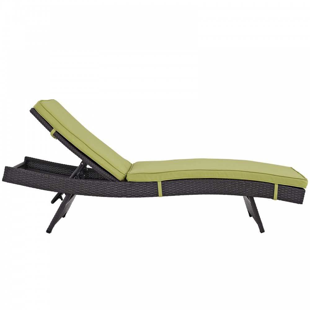 Convene Chaise Outdoor Patio Set of 2, Espresso Peridot