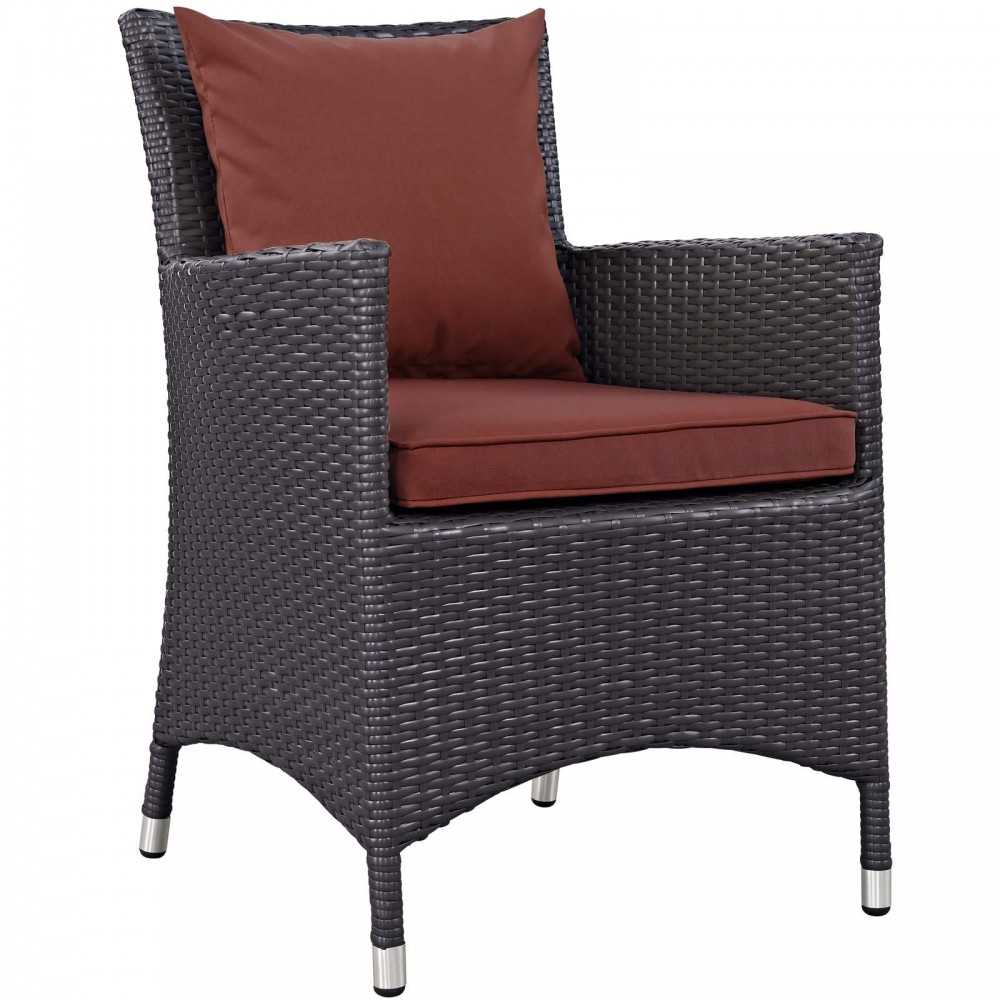 Convene Dining Outdoor Patio Armchair, Espresso Curant