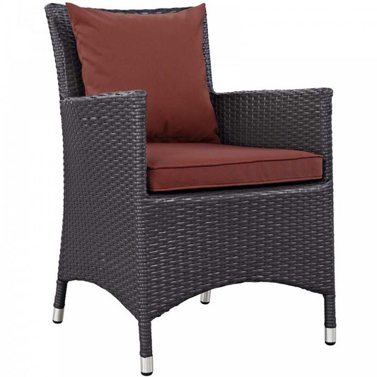 Convene Dining Outdoor Patio Armchair, Espresso Curant