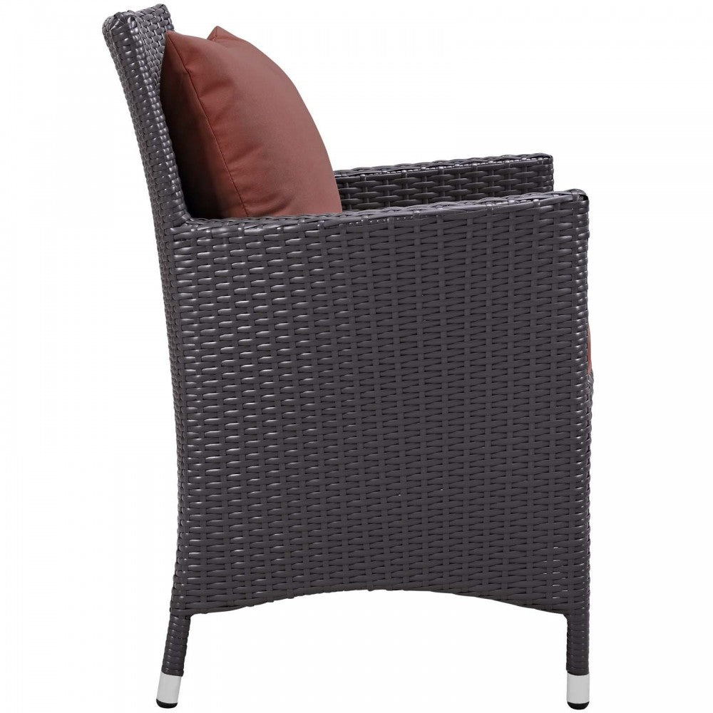 Convene Dining Outdoor Patio Armchair, Espresso Curant