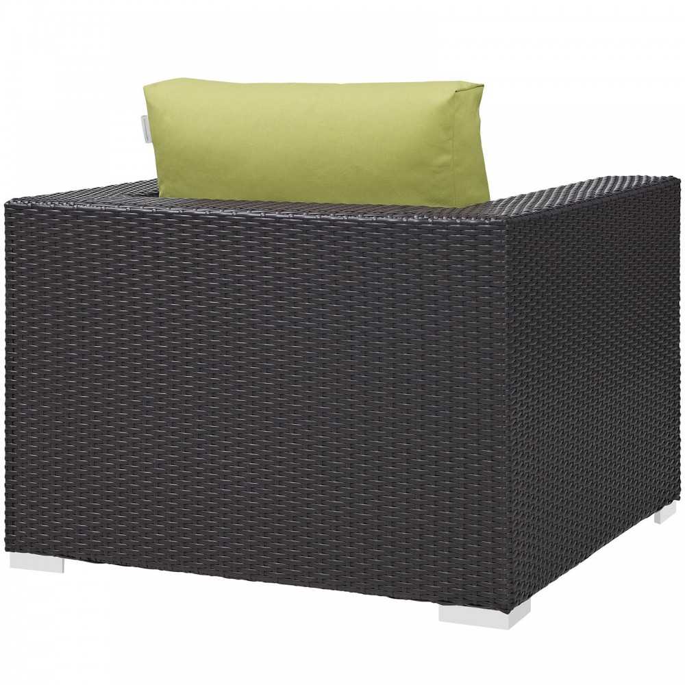 Convene Outdoor Patio Armchair, Espresso Peridot