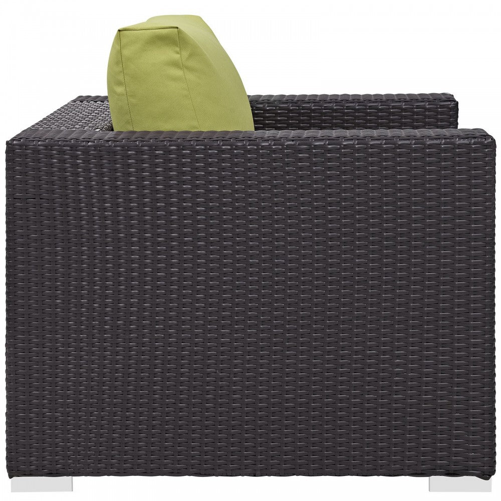 Convene Outdoor Patio Armchair, Espresso Peridot