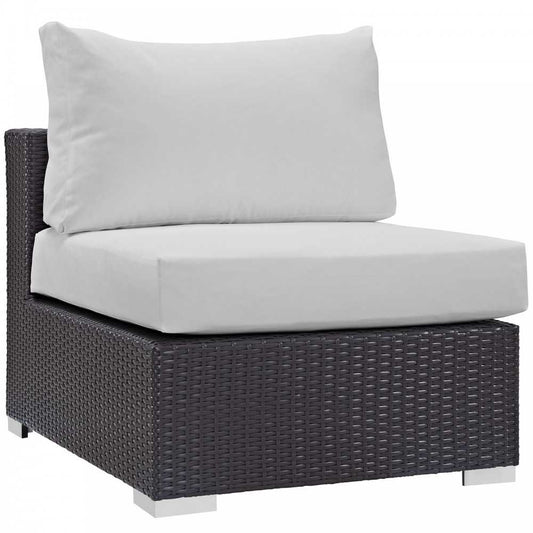 Convene Outdoor Patio Armless, Espresso White