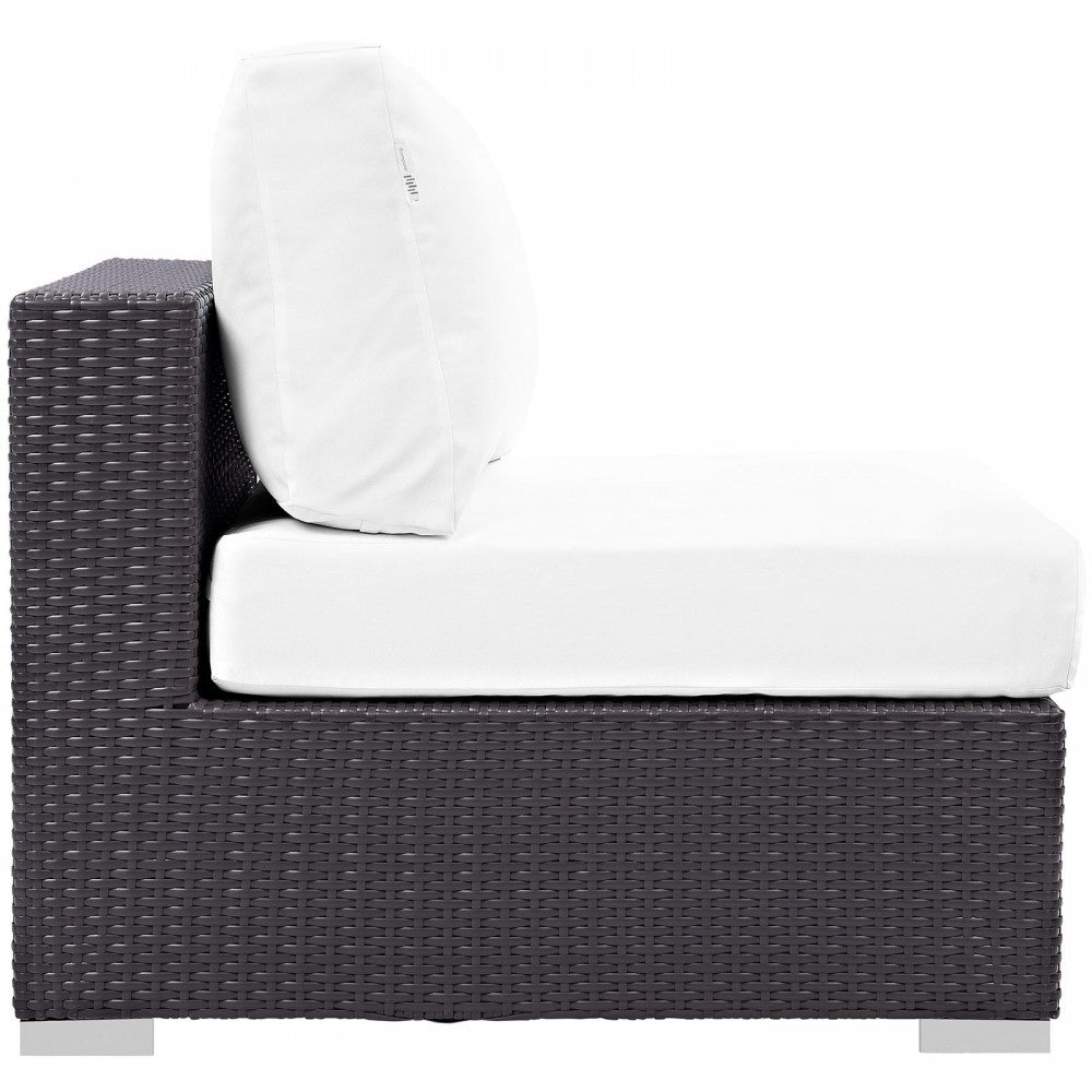 Convene Outdoor Patio Armless, Espresso White