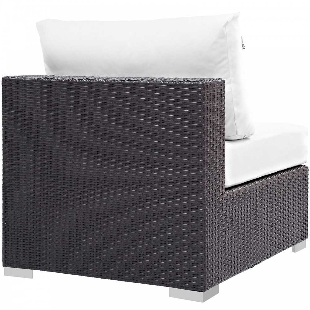 Convene Outdoor Patio Armless, Espresso White