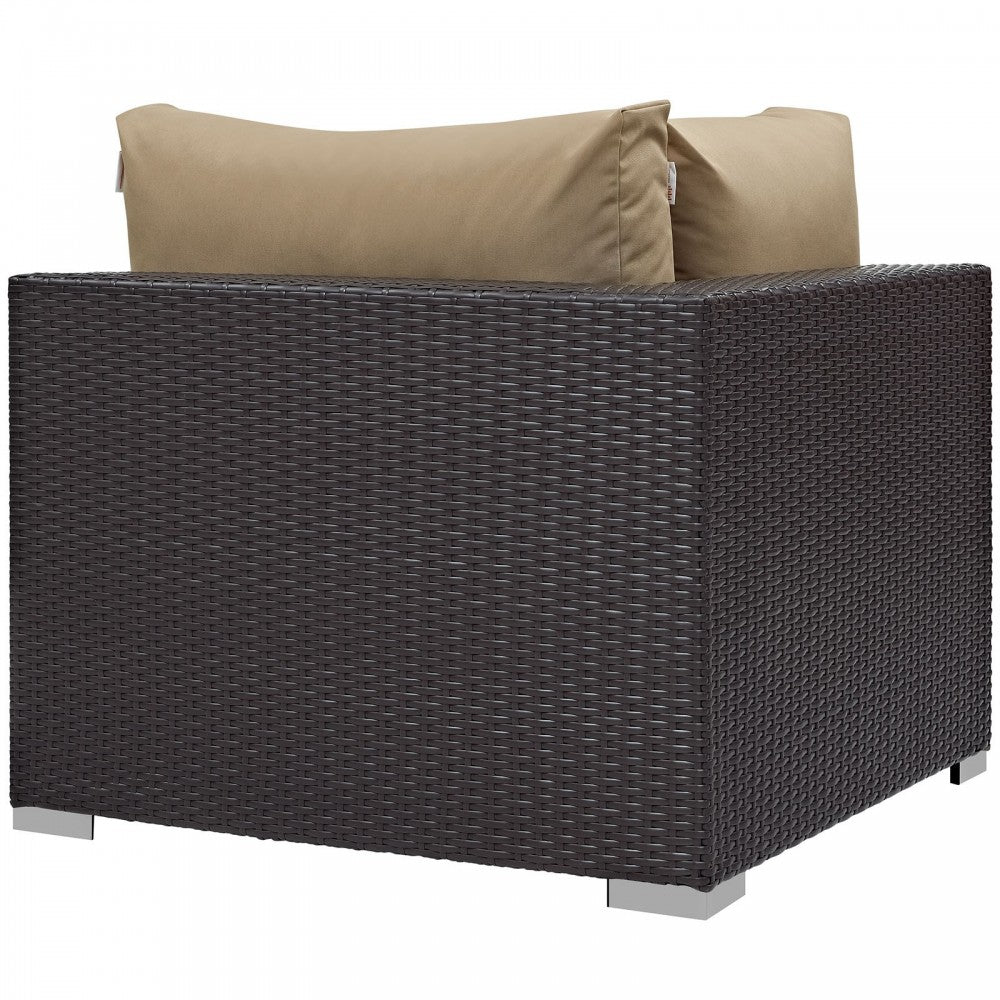 Convene Outdoor Patio Corner, Espresso Mocha